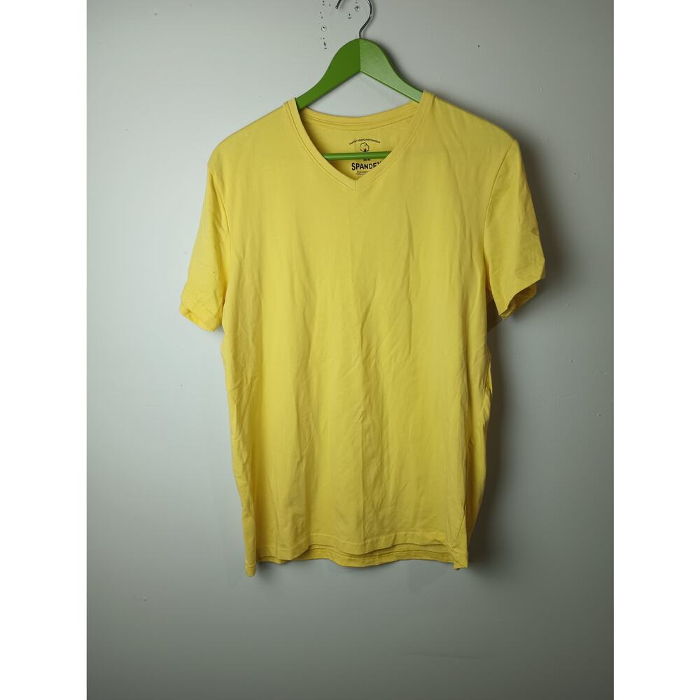 Women's Butter Yellow T-Shirt Spandex Organic Cotton Size Medium‎ Short sleeve